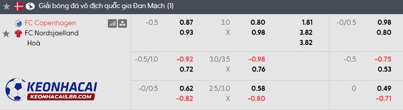 Tỷ lệ soi kèo Copenhagen vs Nordsjaelland Tỷ lệ soi kèo Copenhagen vs Nordsjaelland